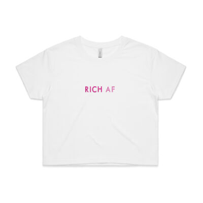 Rich AF Affirmation Crop Top Thumbnail